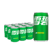 雪碧 Sprite 柠檬味 汽水 碳酸饮料 200ml*12罐 整箱装 迷你摩登罐 可口可乐公司出品