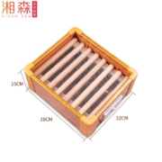 湘森实木取暖器家用节能办公室暖脚器冬季电烤火炉家用烤脚烤火箱省电火桶盆烤火器桌下取暖器烘脚神器LJ 35*30CM豪华单人款【办公暖脚神器】
