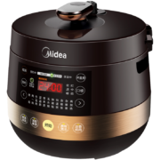 美的（Midea）智能电压力锅6L 家用多功能 不粘双胆 开盖收汁 匀火速热 高压锅YL60Easy203(4-8人食用)