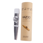 音域 RANGE 卡祖笛 金属KAZOO 吉他尤克里里伴奏笛 不用学就会的乐器+收纳盒+5片笛膜 圣洁银