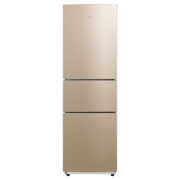 华凌冰箱218升三门冰箱二级能效节能低音三门三温冰箱小型家用低温补偿家用冷冻冷藏小冰箱（金色）BCD-218TH