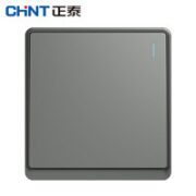CHNT 正泰 NEW6-M14900 86型暗装窄边一开双控开关 幻银灰