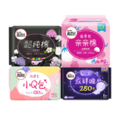 PLUS会员：kotex 高洁丝卫生巾 日夜组合76片