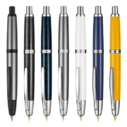 百乐（PILOT） Capless梦幻钢笔按压伸缩18K金尖FC-1500金属笔杆 红色-FC-1500RR F尖/约0.4-0.5mm日常书写用