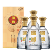 今世缘 国缘对开 柔雅型 白酒 42度 550ml*4瓶 整箱装 年货送礼