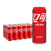 可口可乐 Coca-Cola 汽水  330ml*24罐