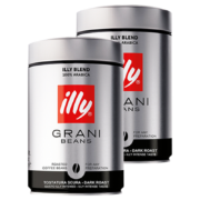 意利（illy） 咖啡豆250g罐装 意大利进口手冲意式咖啡豆 100%阿拉比卡 深度烘焙咖啡豆250g*2罐