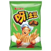 有券的上、限家庭号：Orion 好丽友 膨化薯条 呀!土豆 滋香烤鸡味 40g/袋  18件