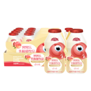 界界乐（Jelley Brown） 小怪物版 儿童乳酸菌饮料 水果口味饮品 进口奶源 水蜜桃味 5条装 新款