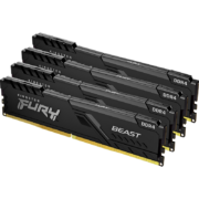 金士顿 (Kingston) FURY 64GB(16G×4)套装 DDR4 3600 台式机内存条 Beast野兽系列 骇客神条