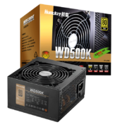 航嘉（Huntkey）WD500K 金牌500W电脑电源（80PLUS金牌/单路40A/全电压/LLC+SR+DC-DC/智能温控/apex英雄）