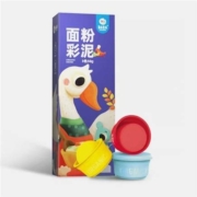 天猫U先：美乐童年  面粉安全彩泥50g 3色