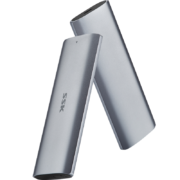 SSK飚王m.2NVME//NGFF移动硬盘盒外置M.2转TYPE-C3.1移动固态硬盘盒 10Gbps NVMe版配数据线【c326】