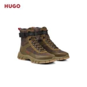 HUGO HUGO BOSS 雨果·博斯 Kyle Hito 22秋新款男士迷彩印花高帮运动鞋 50480854