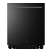 海尔（Haier）洗碗机13套嵌入式80℃双微蒸汽智能开门速干自定义面板全自动洗碗机（含黑色门板） EYW13029D