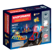 麦格弗Magformers磁力片棒男孩女孩创意玩具拼搭积木科技系列金宝贝早教具生日礼物 709010 魔幻灯光套组