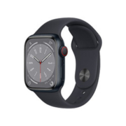 Apple 苹果 Watch Series 8 智能手表 45mm GPS+蜂窝网络款 午夜色铝金属表壳 午夜色运动型表带（GPS、血氧、ECG）