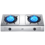 华帝（VATTI）燃气灶家用台式 4.5kW高热效猛火灶双灶台灶具 易打理不锈钢面板JZT-i10013T（天然气）