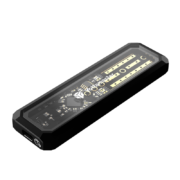 Yottamaster M.2硬盘盒 NVMe/SATA双协议移动硬盘盒Type-C SSD固态雷速外置盒 半透明DF3-C3