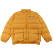 Dickies 印花logo立领羽绒夹克男女同款  DK008015 土黄色 XL