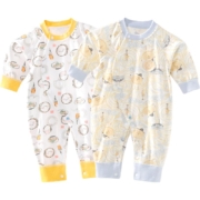 【西安三秦】aqpa新生婴儿衣服宝宝纯棉哈衣春秋装连体衣长袖爬服