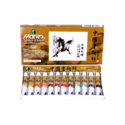 马利(Marie's)国画颜料盒装12色12ml 水墨画山水画初学者套装 学生美院专业美术绘画国画套装 1302