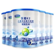 君乐宝 乐铂K2儿童成长配方4段学生营养牛奶粉400g*6罐