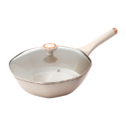 PLUS会员：Velosan 麦饭石不粘锅 30cm