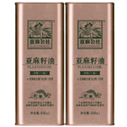 亚麻公社 亚麻籽油600ml *2