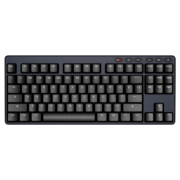 ikbc S200无线键盘机械键盘无线笔记本键盘87键蓝牙键盘粉色机械键盘办公矮轴PBT可选 S200黑色无线2.4G87键红轴