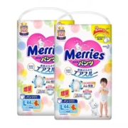 再补货、88vip：花王 Merries 拉拉裤 L 50枚*2包*2件