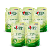 心相印茶皂素洗衣液480g五包优惠装（袋装）低泡易漂洗去异味 绿茶香味持久家庭装手洗机洗两用