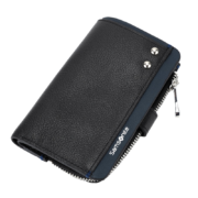 Samsonite/新秀丽MERLE II 男士钥匙包多功能牛皮时尚钥匙扣钱包礼盒装 送老公 TK7*09003黑色/深蓝色