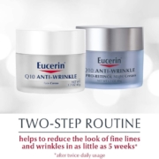亚马逊销冠！Eucerin 优色林 舒缓紧肤抗皱保湿日霜+晚霜套装（含Q10辅酶）48g*2瓶