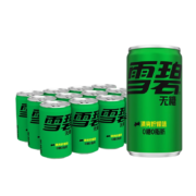 雪碧 Sprite 无糖零卡 汽水 碳酸饮料 200ml*12罐 整箱装 迷你罐 可口可乐出品 新老包装随机发货