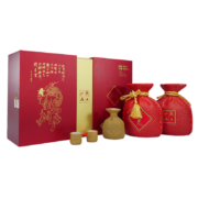 酒鬼（JIUGUI）酒鬼酒 红坛 52度 500ml*2瓶 喜庆礼盒装 馥郁香型 白酒 年货送礼