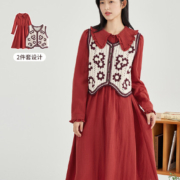 INMAN 茵曼 女士连衣裙 K18213242