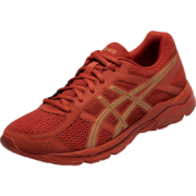 ASICS亚瑟士 缓震跑鞋男鞋透气跑鞋网面运动鞋 GEL-CONTEND 4 红色/金色 42.5