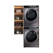 【3人团】Haier/海尔热泵干衣机洗烘套装XQG100-B14176LU1+HBNS100-FQ176U1