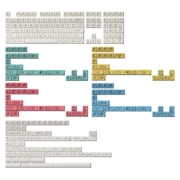 Akko MDA高度机械键盘键帽大全套奶油奥利维亚北卡蓝霓虹客制化