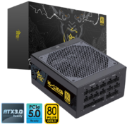 鑫谷（Segotep）额定1250W 昆仑KL-1250G ATX3.0电源（原生PCIE5.0/全模组金牌/日系电容/智能启停/全电压）