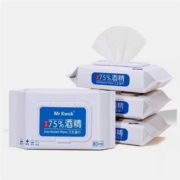 天猫U先：Mr K work  消毒湿巾75%度酒精纸  80抽*3大包