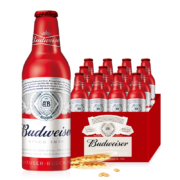 百威（BUDWEISER）百威红色铝罐 百威啤酒经典铝瓶装 355ml*24瓶