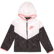 限尺码：Nike 女童 绒面拼接连帽外套NY942072TD-001