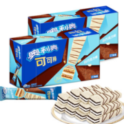 双心美味！亿滋 奥利奥 白巧克力味威化 313.2g*2盒/共54条21.9元包邮（返5元卡后）