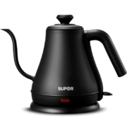 苏泊尔（SUPOR）电水壶热水壶 0.8L手冲咖啡壶长嘴细口茶艺壶 烧水壶 304不锈钢  泡茶壶 SW-08C01
