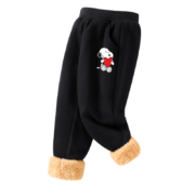 SNOOPY 史努比 儿童加绒卫裤