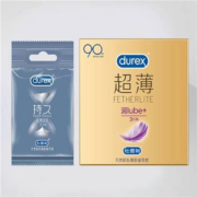 天猫U先：杜蕾斯  润滑超薄3只+持久1只 共4只