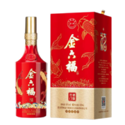 概率券：金六福 鱼跃龙门 五粮酿造 浓香型白酒 50度 500ml 单瓶装