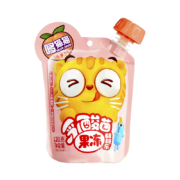 哆猫猫 维生素果冻吸吸乐桃子味宝宝零食儿童果汁泥果冻无添加防腐剂香精添加多种维生素120g